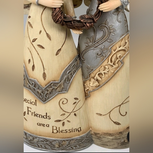 Element Angel Figurine with Cream and Brown Details - Picture 3 of 7